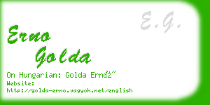 erno golda business card